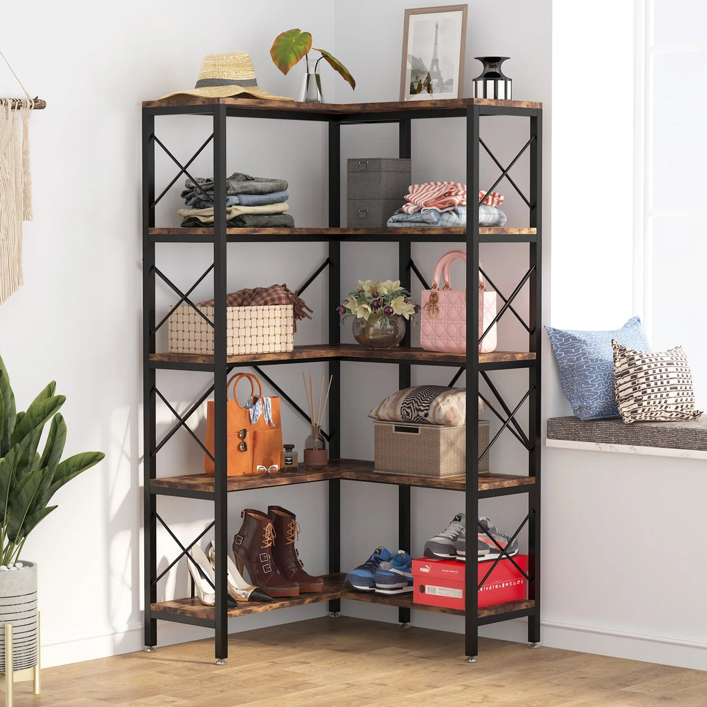 5-Tier Corner Bookshelf V27777