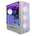 Whiteout Gaming PC Desktop Computer AMD Ryzen 5 5600G 16GB DDR4 128GB SSD 1TB HDD B2601