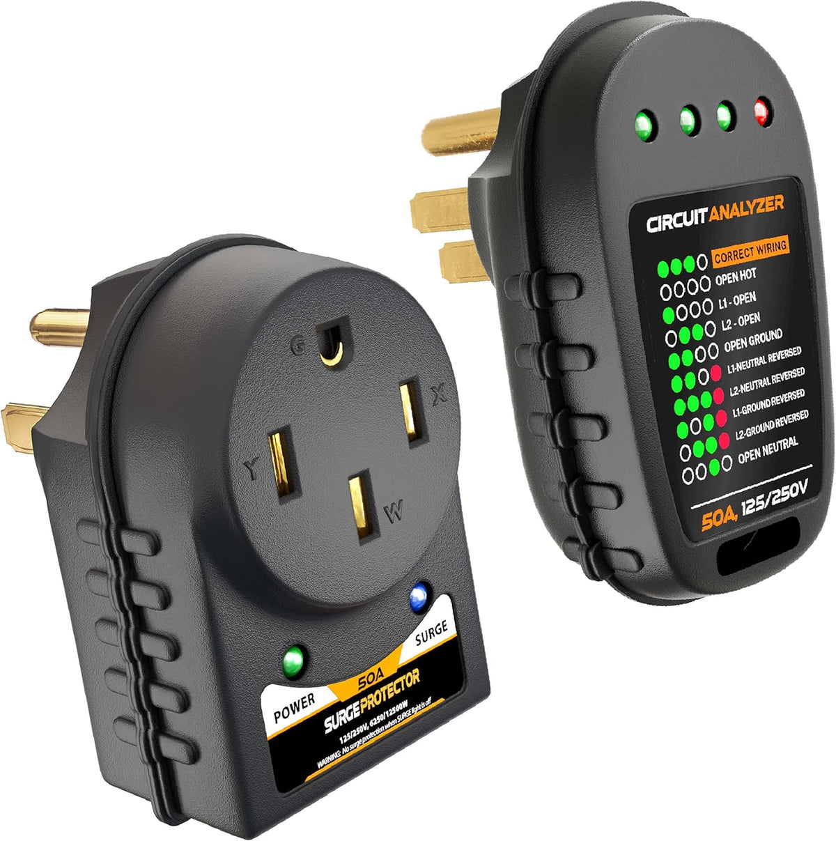 50 Amp RV Surge Protector Kit with Circuit Analyzer Tester Module J933363