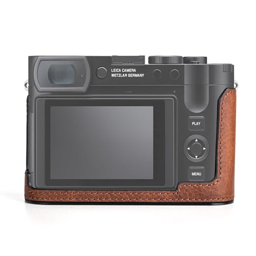 Genuine Leather Camera Case with Bottom Hole D33077