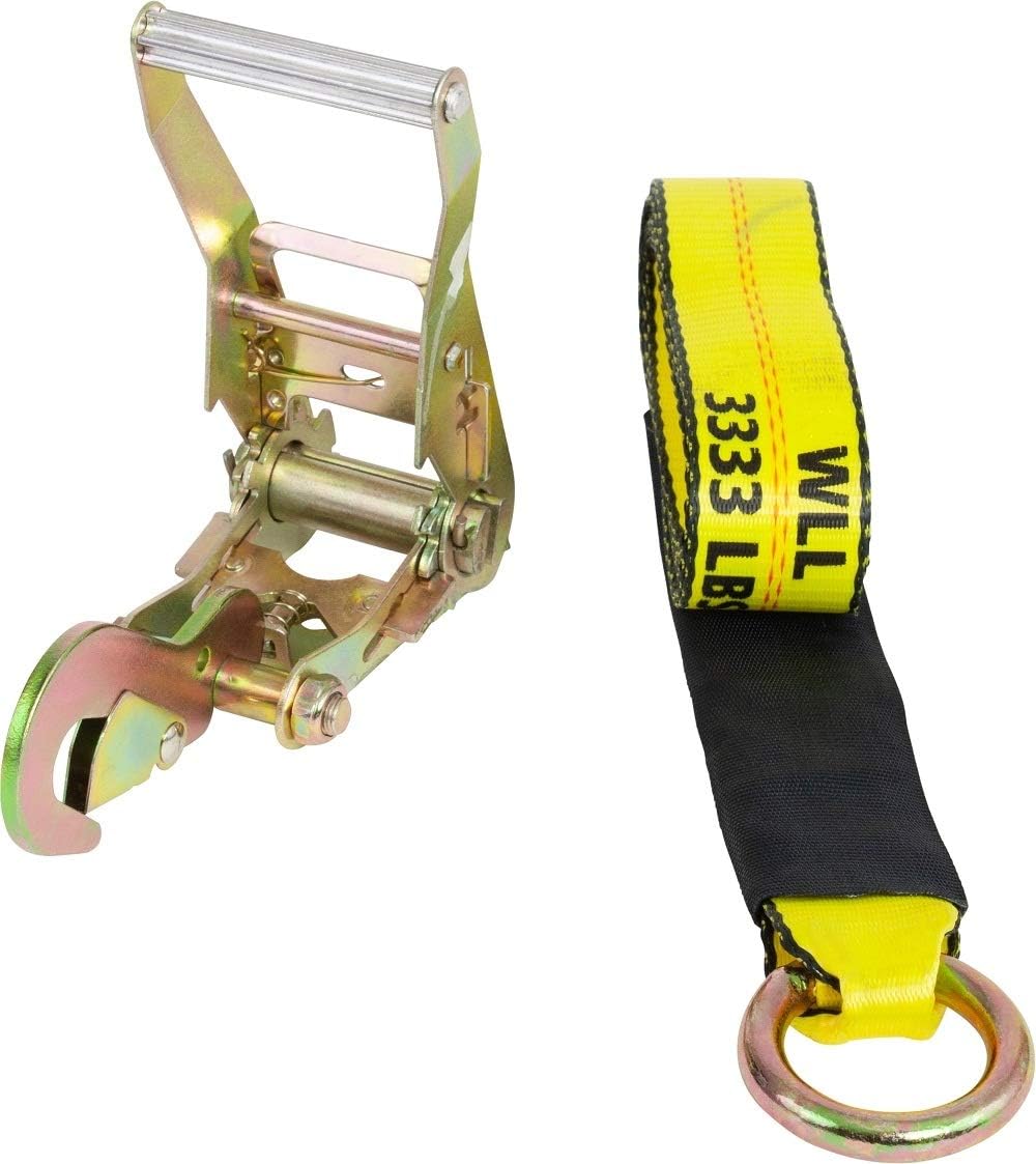 2 Chain Ratchets & Lasso Straps Tow Truck Wrecker Car Hauler Wheel Lift S163798
