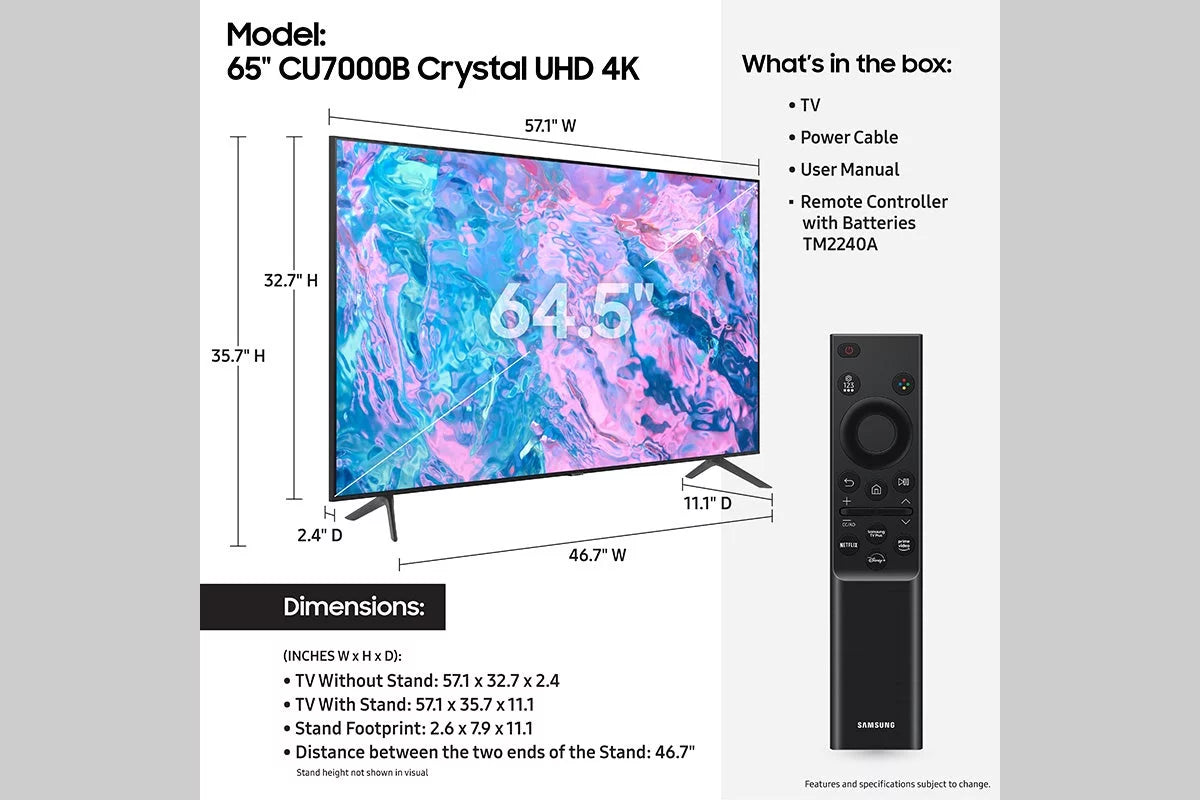 65 Class Crystal UHD 4K Smart Television Q923