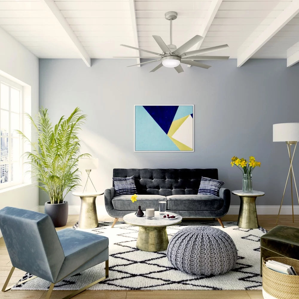60" 10 Blade Indoor / Outdoor Led Ceiling Fan T629359