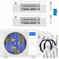 30,000 BTU 2 Zone Ceiling Cassette Ductless Air Conditioner and Heat Pump I48379