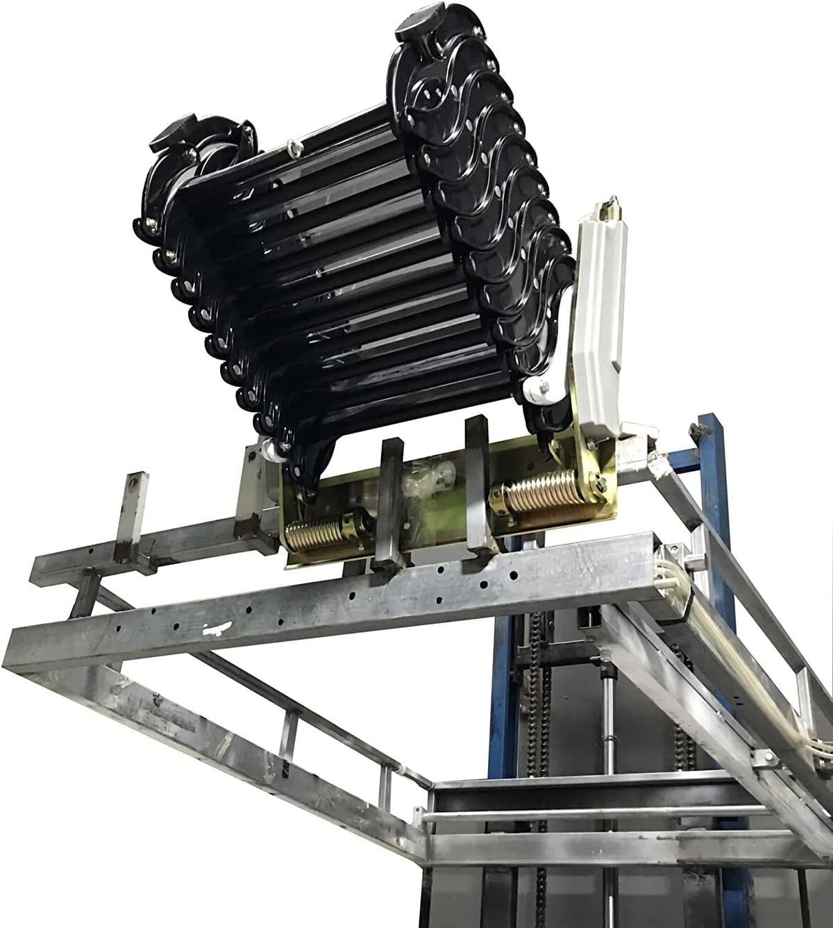 Black Wall Mounted Telescopic Folding Ladder H2585