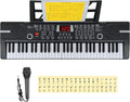 61 Key Lighted Keys Electronic Keyboard Piano with Microphone K16892
