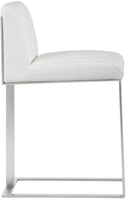 Cantina White Stainless Steel Counter Stool L8312