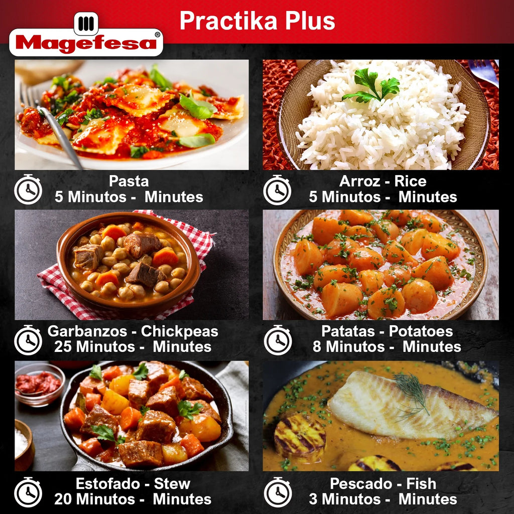 Practika Plus 3.3 Quart 18/10 Stainless Steel Pressure Cooker L31926