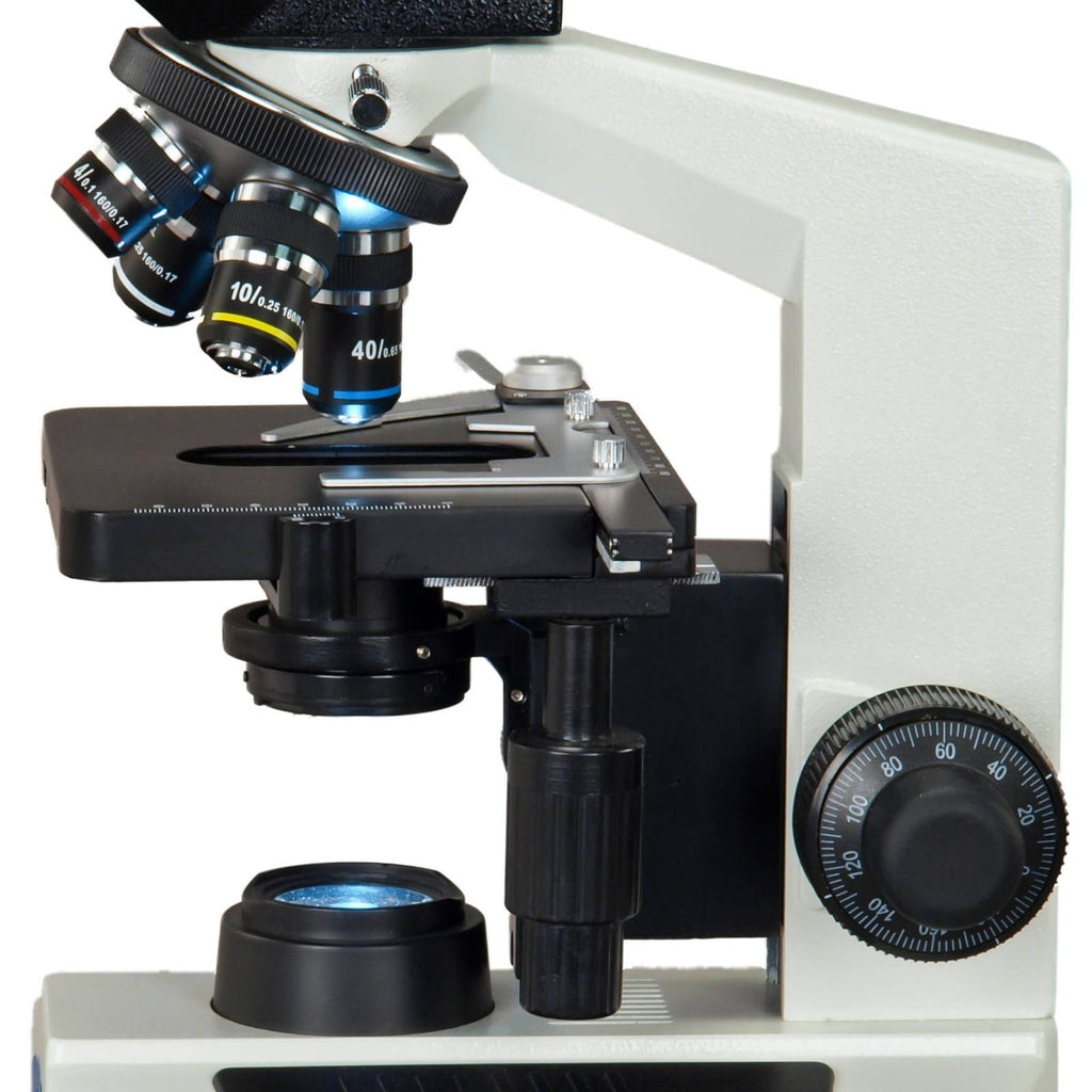 40X-2000X 5MP USB 3.0 Digital Compound Trinocular LED Biological Microscope F843410