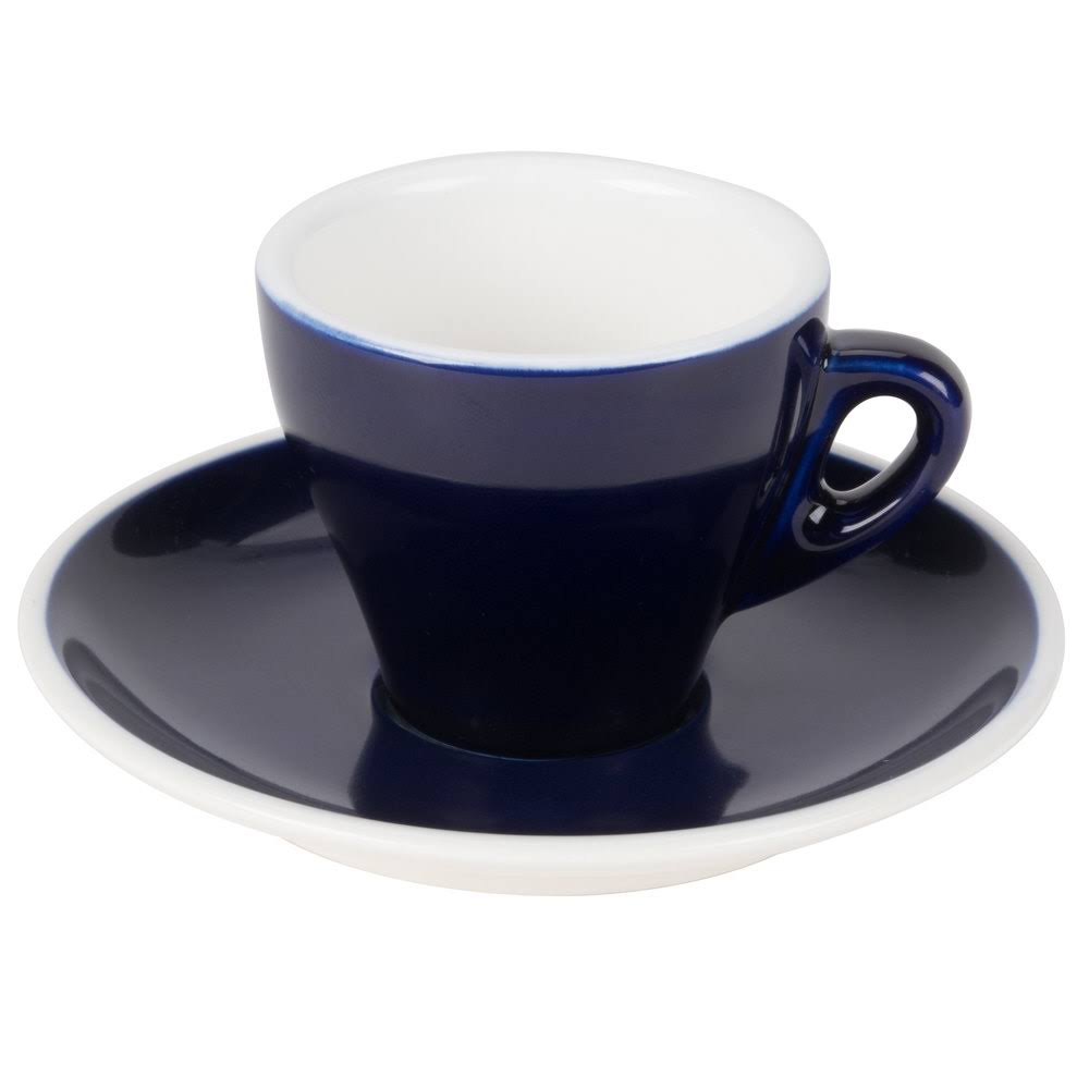 3.5 oz Blue Espresso Cup with Saucer - 48/Case Z721261