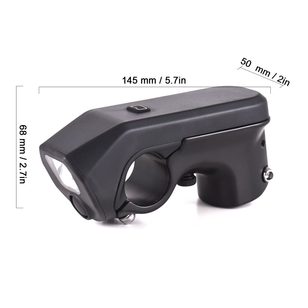 Bicycle Handle Stand with 3 in 1 USB Rechargeable LED Headlight and Electronic Horn I4743