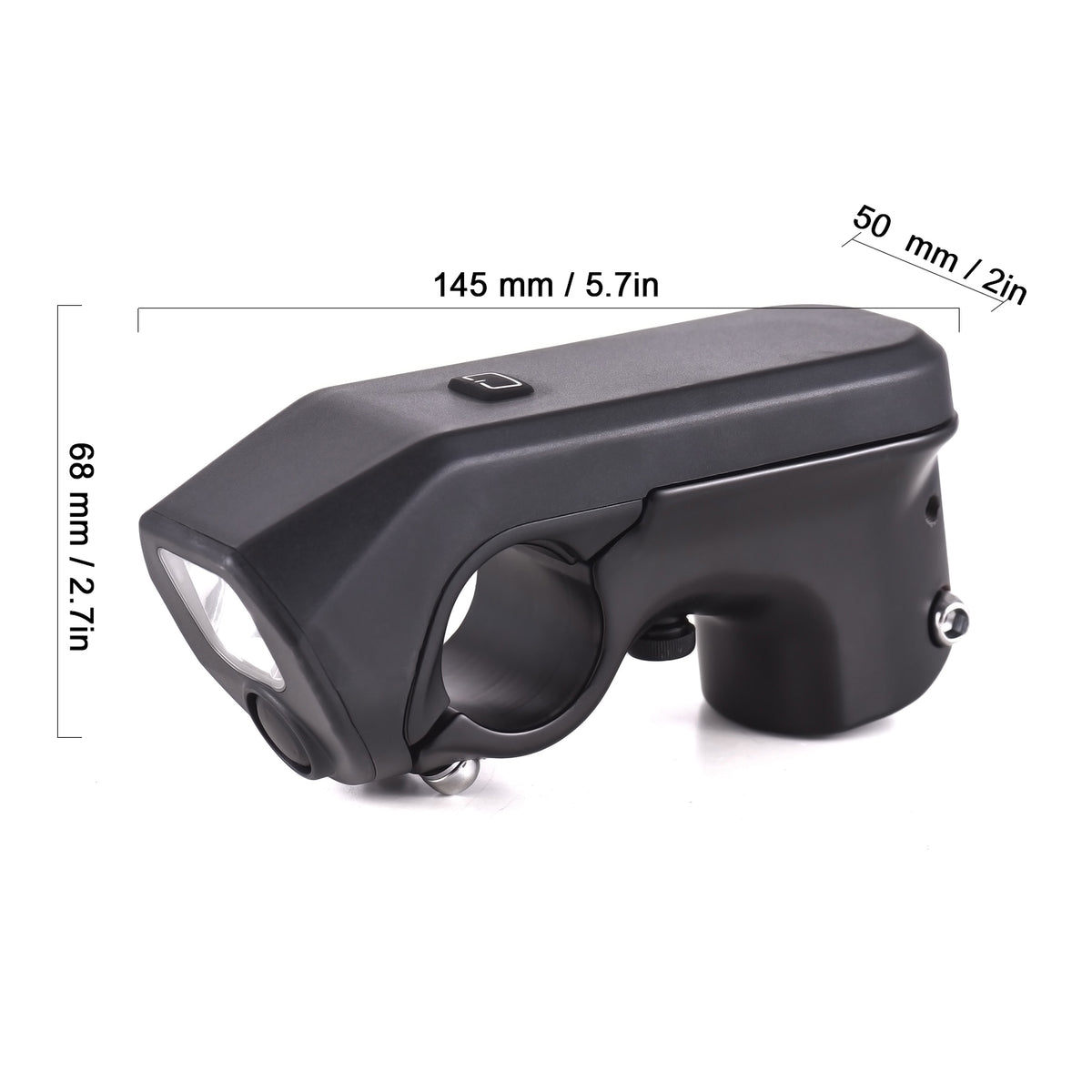 Bicycle Handle Stand with 3 in 1 USB Rechargeable LED Headlight and Electronic Horn I4743