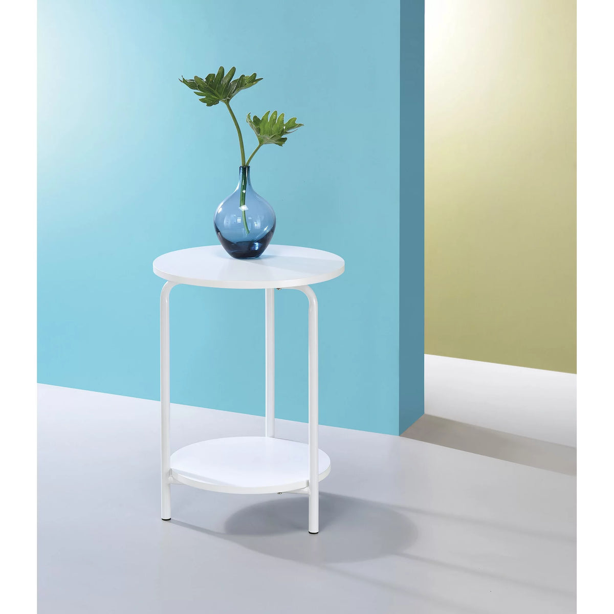 Pink Metal Accent Table T28940