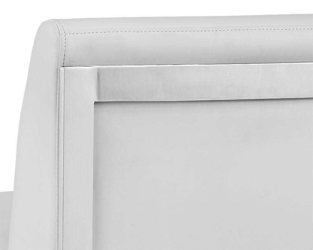 Cantina White Stainless Steel Counter Stool L8312