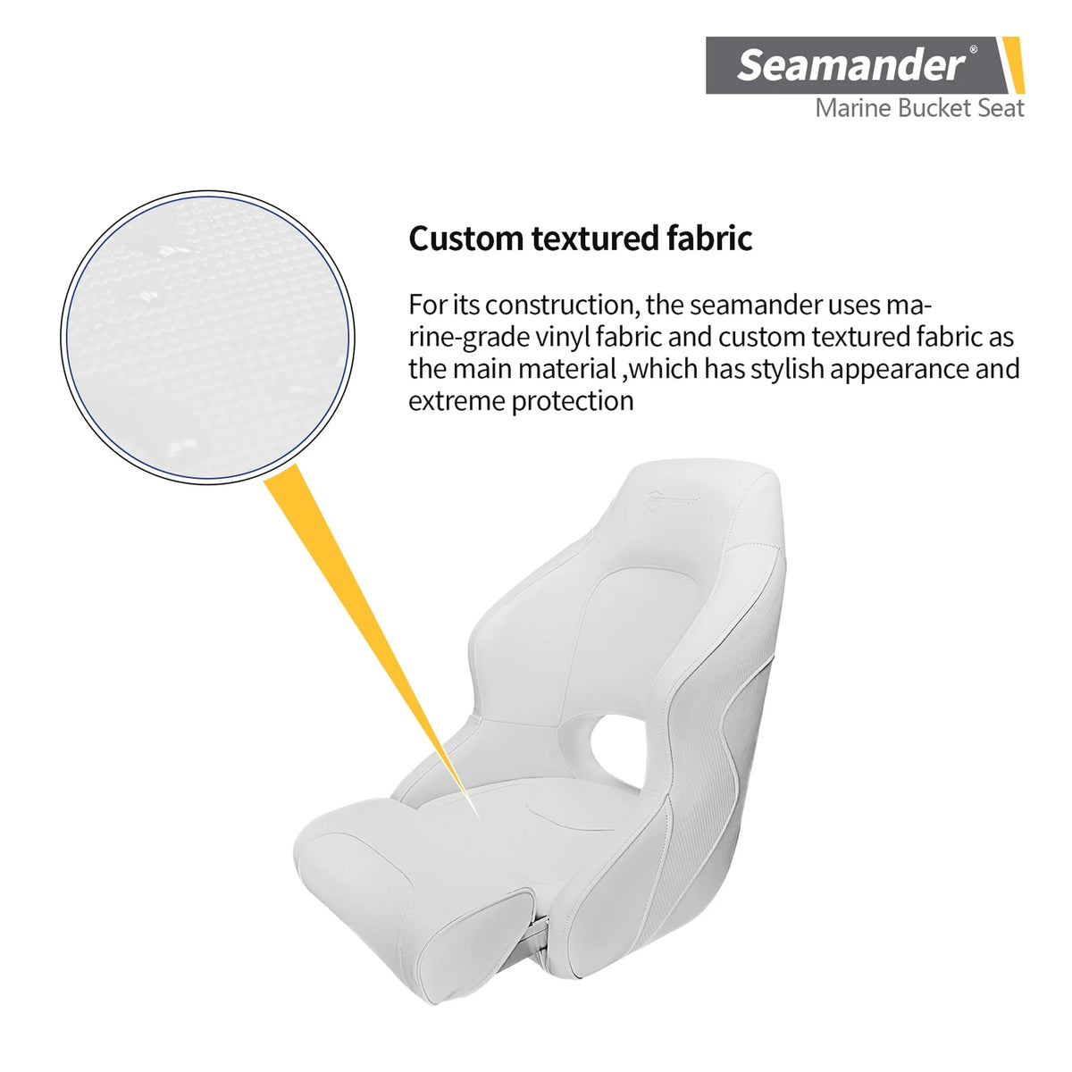 White Blue Boat Seat R18271