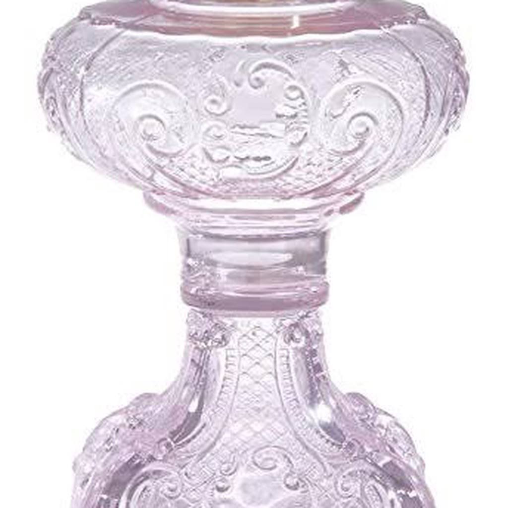 Pink Crystal Glass Oil Lamp K37032