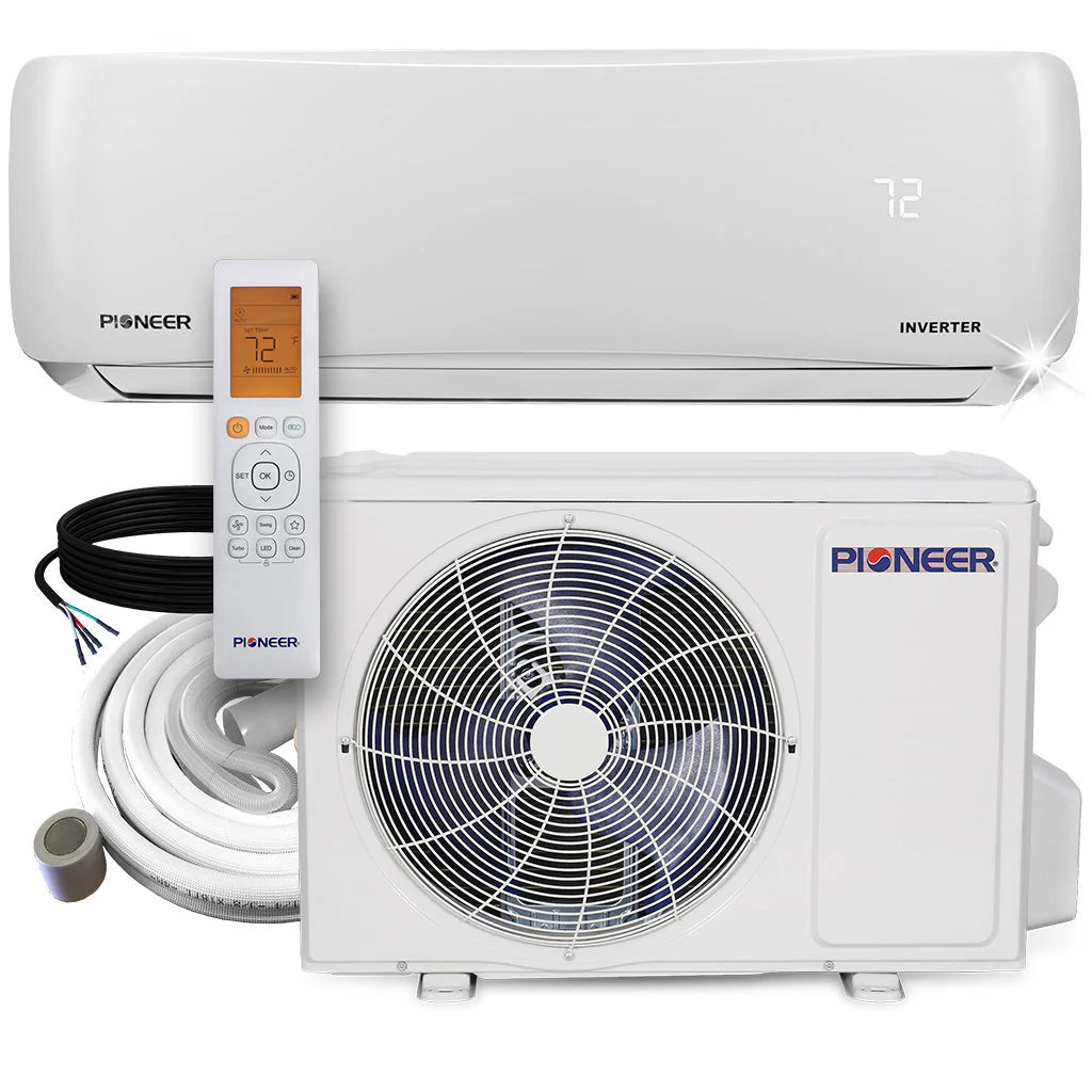 9,000 BTU 24 SEER 230V Ductless Mini-Split Inverter Air Conditioner Heat Pump System U54362