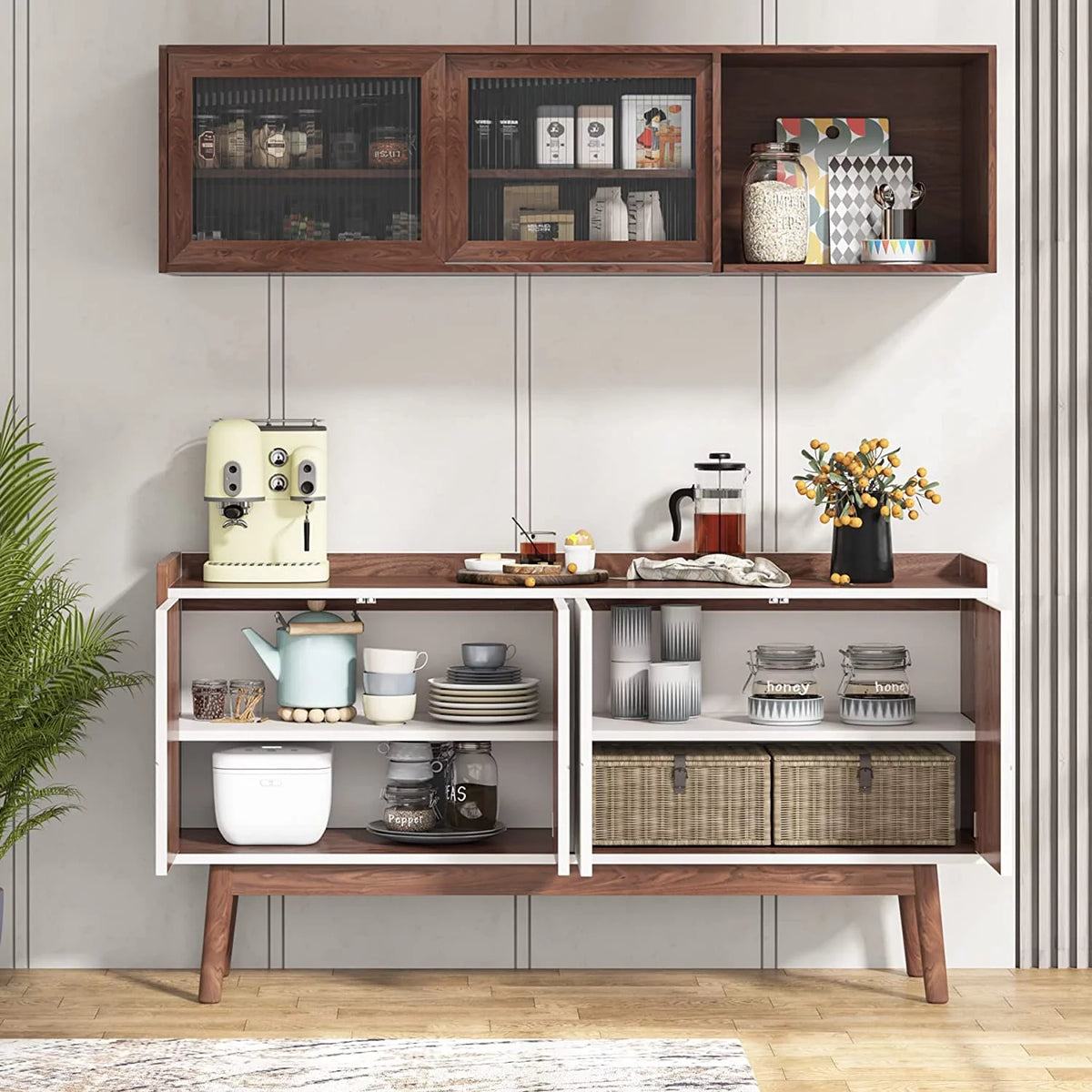 55" Buffet Cabinet with Storage and Doors T9041