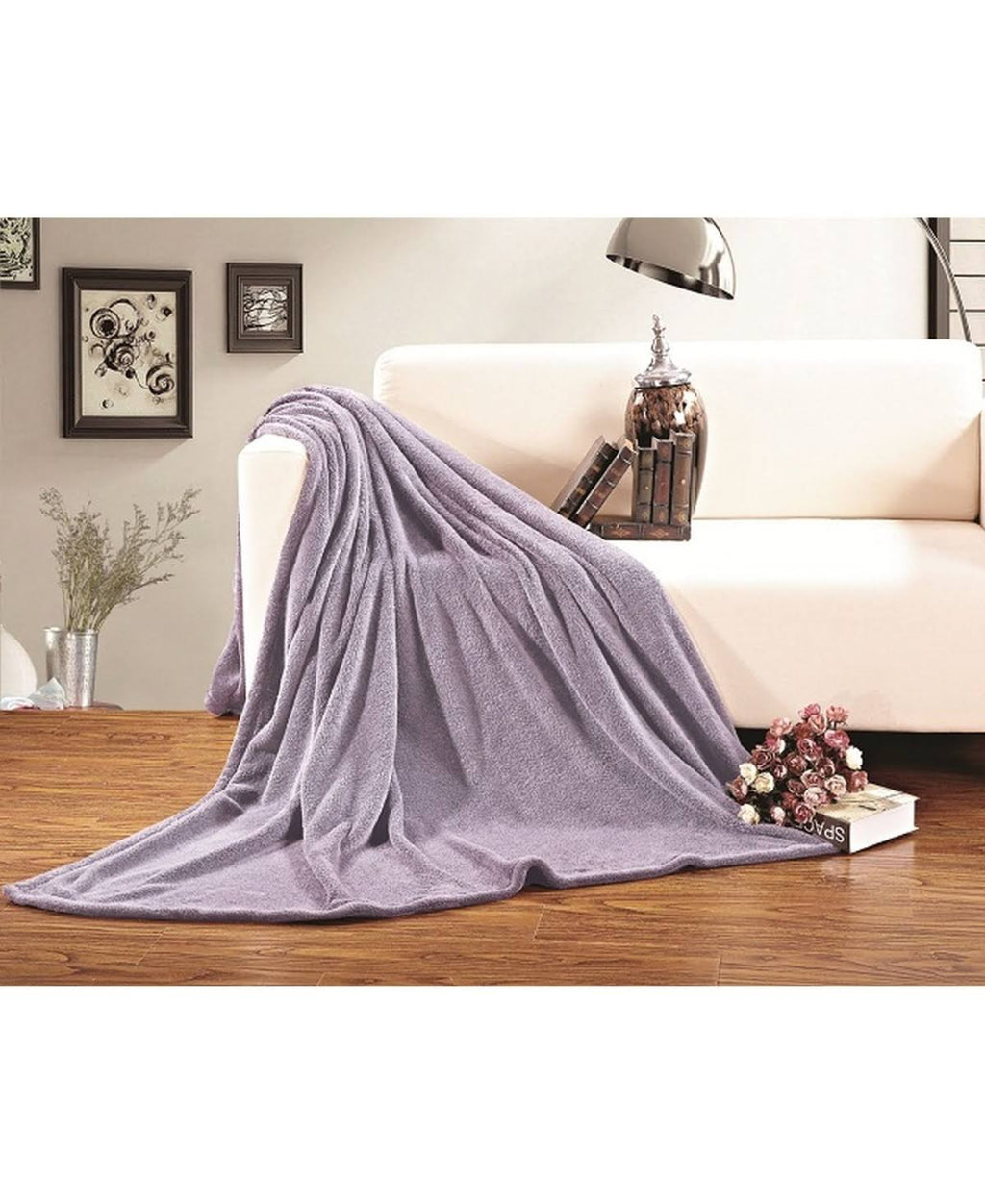 Plush Fleece Blanket, King/California King - Brown E54300