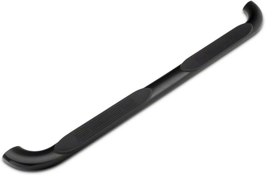 Black 4-Inch Oval Bent End Side Step Bars C748