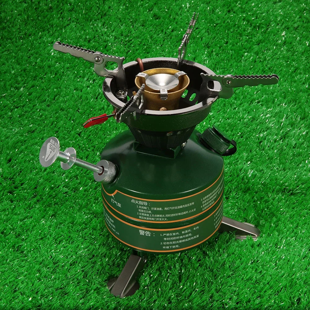 Portable Gasoline-burning Camping Furnace Cooker R260417