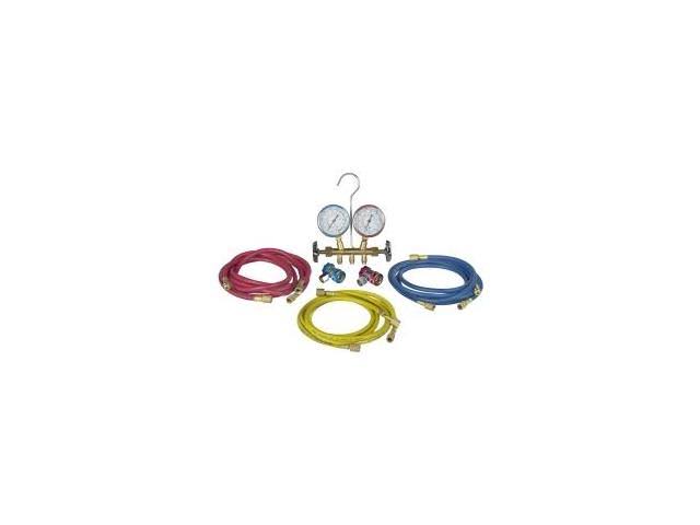 R12 and R134A Brass Manifold Set G6335