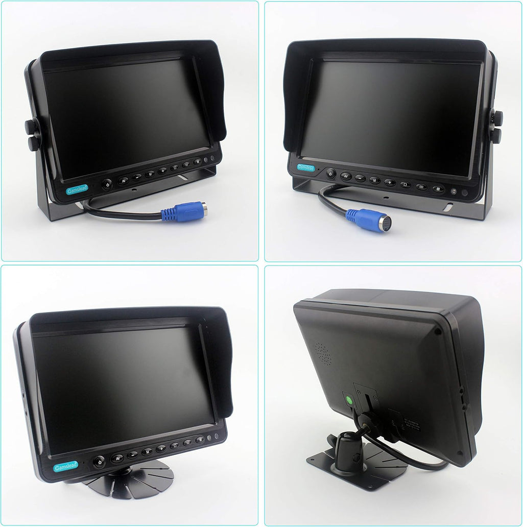 9 inch DVR Monitor with Quad Split Screen, 4 x Side Cameras + 1 x Backup Camera, HD Colour IP69K & 10G Vibration Camera System O62248