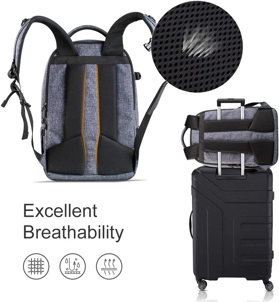 Camera Backpack for DSLR Cameras, 14-15 inch Laptop, Tripod, Lenses O4227