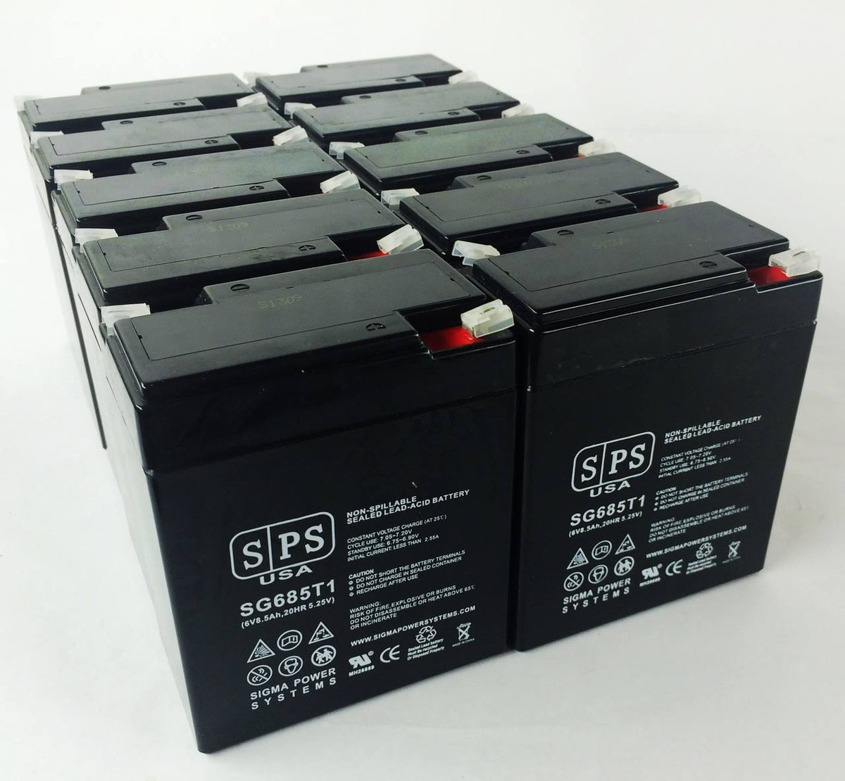 6V 8.5 Ah Replacement Battery (10 Pack) S64224